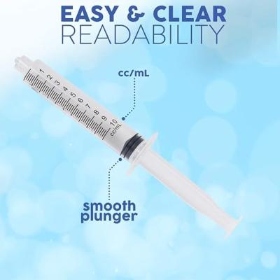 Care Touch CTSLL10 10mL Syringe Only - Luer Lock Syringe Tip (No Needle),100 Count (Pack of 1)