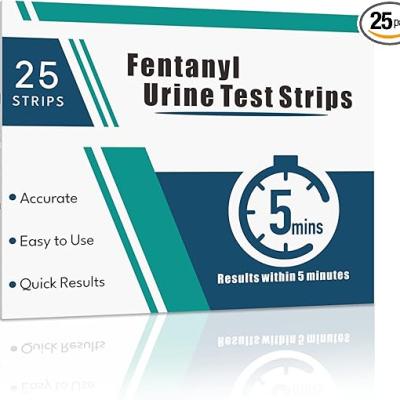 [25 Packs] Rapid Fentanyl Test Strip, Fentanyl Test Kit for Home Use with Accurate & Reliable Results 20 ng/mL - Ideal for Liquids, Powders and More
