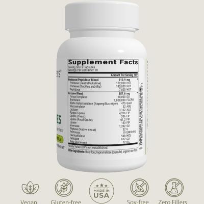 BIOptimizers MassZymes Digestive Enzymes Supplement – Max Nutrient Absorption, Boost Energy, Reduce Bloating