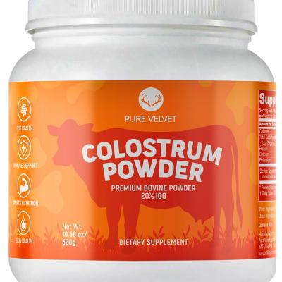 Pure Velvet Colostrum Powder for Gut Health, Bloating, Hair Growth, Immune Support, Bovine Cow Sourced